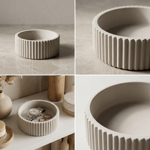 Artisan Ribbed Jewelry Trays